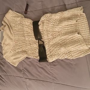 NB Cable Belted Tunic